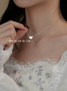 批 发水洗不掉色爱心项链女锁骨链送闺蜜轻奢小众高级感气质百搭