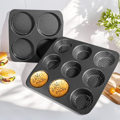 Baking Mold for 4-9 Pieces of Bread Burger mold baking tray