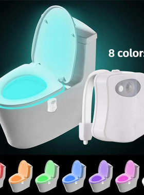 8/16 Color Motion Sensor Toilet Night Light 马桶盖氛围小夜灯