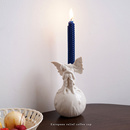 出口欧洲天使女孩陶瓷浮雕立体桌面烛台蜡烛台节日派对 slx森林熊