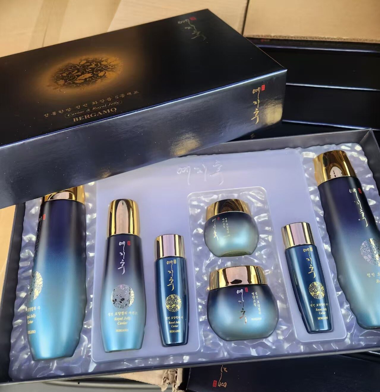 韩国原装正品艺之后鱼子酱护肤品套盒补水保湿提亮肤色紧致抗皱