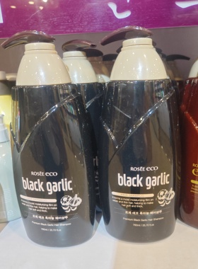 韩国原装露姿eco blackgarlic黑蒜洗发水滋养柔顺保湿