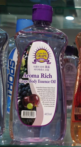 韩国原装Aroma Rich洗护香体身体精油葡萄味放松按摩护理465ml