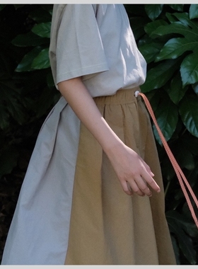 ▲现货 TADA PLAY 大大原创系列 运动度假速干多种穿法拼色伞裙