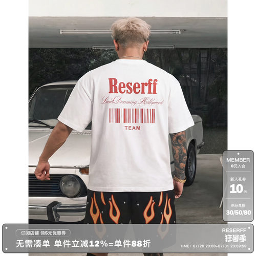 RESERFF·短袖美式条形码