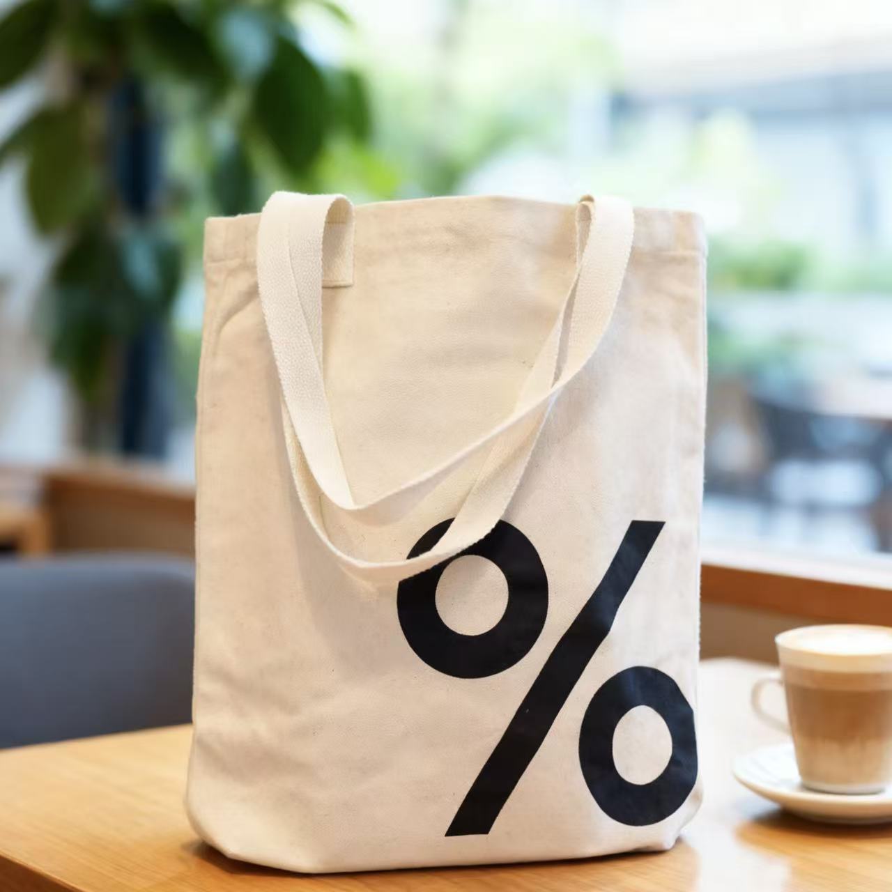 ins风字母帆布包女手提单肩托特包简约百搭帆布袋