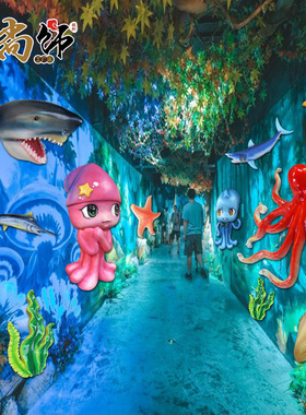 珊瑚玻璃钢海洋装饰品海星雕塑