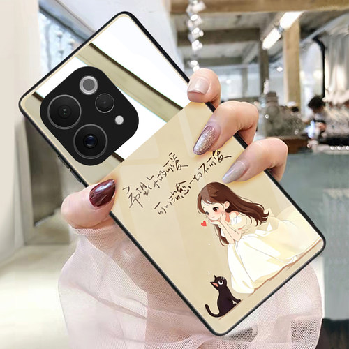 你的可爱适用vivos50手机壳玻璃s30promini女孩s20个性潮s19保护套s18新款s17带镜子s16e镜面s15定制