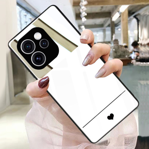 爱心简约适用opporeno15手机壳13玻璃12带镜子11镜面reno14pro来图订制reno9定做个性reno8照片保护套6