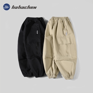 儿童春季 哈哈辰男童束脚裤 休闲工装 裤 NO退NO换 防 3折清仓