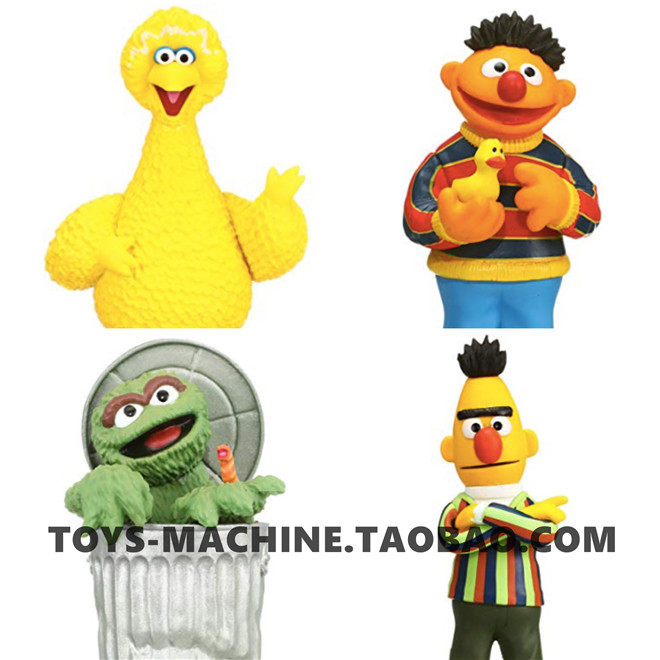 sst0016jp日本购回 芝麻街 甜饼怪 oscar bert 大鸟 手办 现货