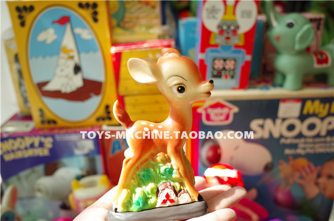 tsm0364jp 日本中古品  三菱公司企业吉祥物小鹿斑比硬质塑胶摆件
