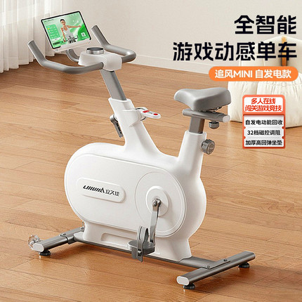 立久佳自发电动感单车室内小型减肥专用健身自行车家用款追风MINI