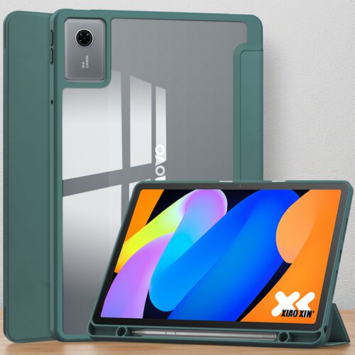 适用Lenovo Idea Tab11平板保护套磁吸三折联想小新pad保护壳带笔槽11英寸TB336FU透明亚克力pad2024外壳全包