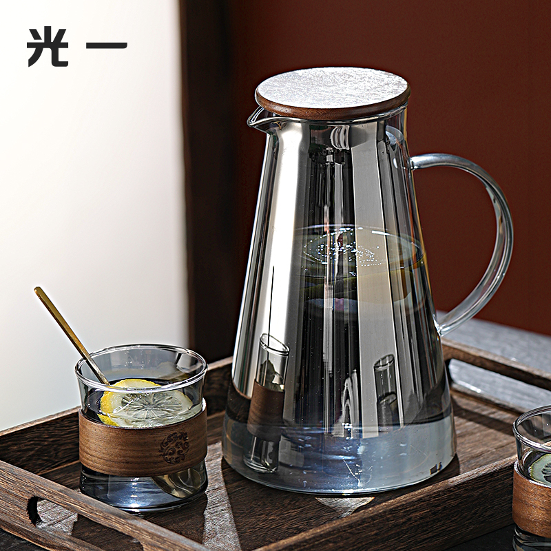 光一高颜值冷水壶玻璃大容量耐高温凉水杯子耐热防爆家用茶壶套装