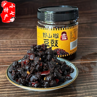 野山椒豆豉湖南风味豆豉农家手工下饭菜拌面佐餐调味酱即食好帮手