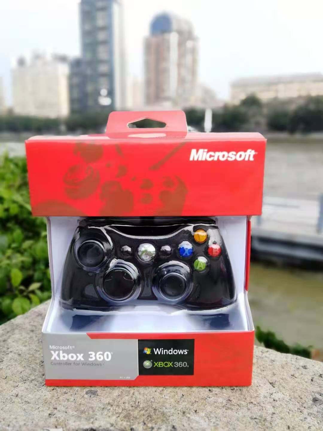새로운 MICROSOFT XBOX360 게임 컨트롤러 XBOX360 유선 무선 컨트롤러 PC 컴퓨터 진동 기능 포함