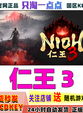 Steam正版游戏 仁王3 Nioh 3 国区激活码 现货秒发