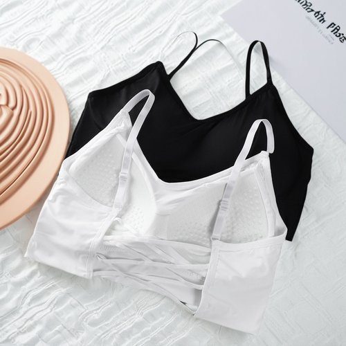 大码美背文胸一体背心胖mm抹胸