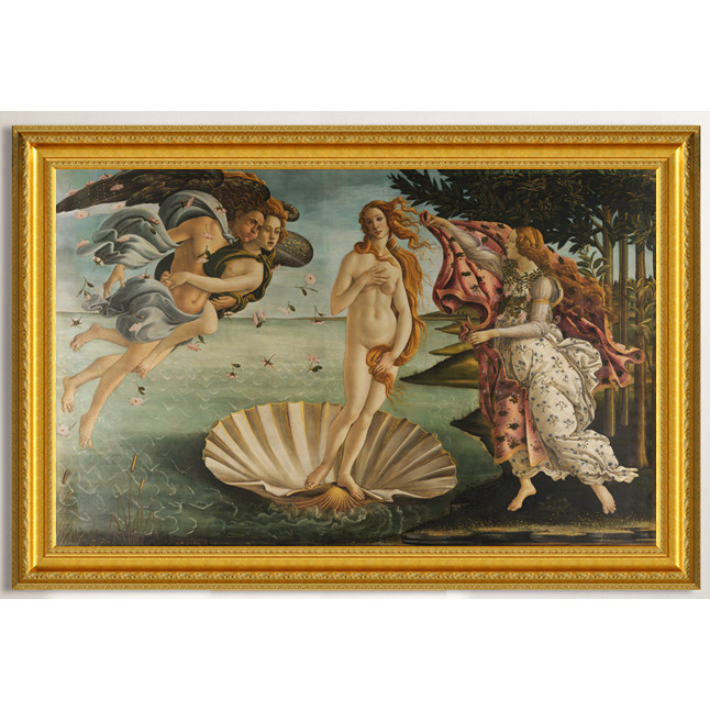 世界名画波提切利维纳斯的诞生油画客厅装饰画壁画美女挂画女神画
