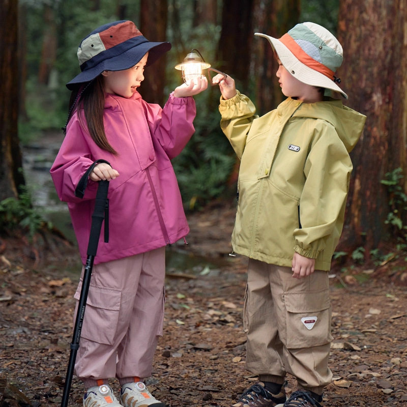 儿童冲锋衣春秋款2025新款洋气小女孩夹克女童连帽上衣男童外套潮,童装/婴儿装/亲子装,儿童滑雪服,淘宝优惠券,粉丝福利购,淘宝优惠卷