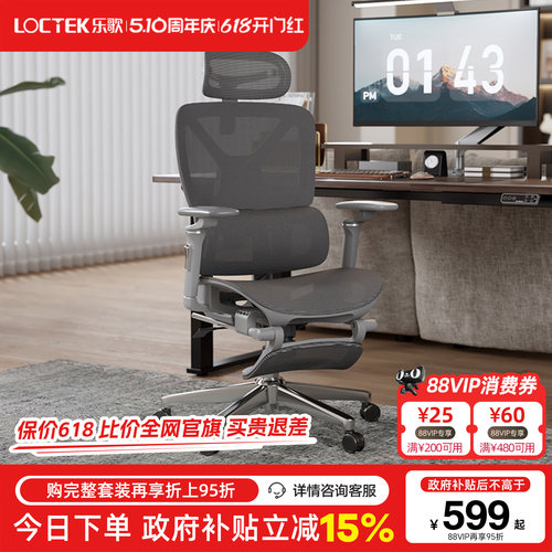 乐歌人体工学椅电脑椅电竞椅