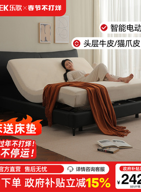 乐歌电动床智能床升降床多功能床架老人孕妇助起卧室双人悬浮床