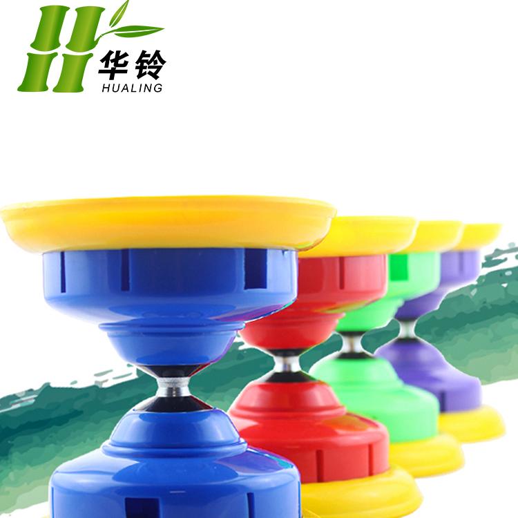 华铃双头空竹专卖 儿童成人初学 16响 扯铃 风竹 包邮