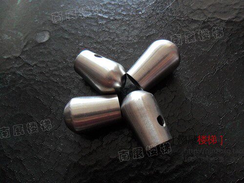 厂家直销不锈钢楼梯立柱扶手栏杆配件201拉丝封头接头拉丝封盖