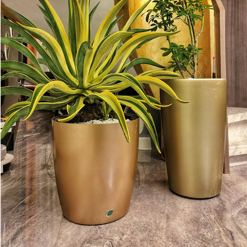 落地花盆欧式简约塑料自吸水圆形