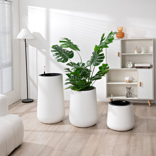 塑料北欧风懒人自动吸水大口径盆