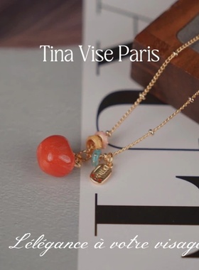 镀k金 A1185《感温苹果》 项链-49.9