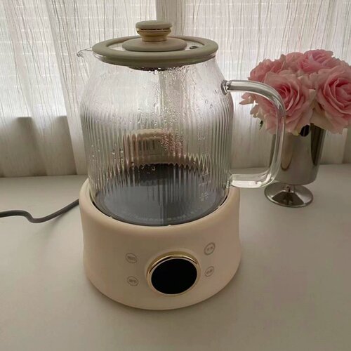 西可养生壶全玻璃煮茶烧水壶多功能家用花茶壶1.5L大容量炖煮一体