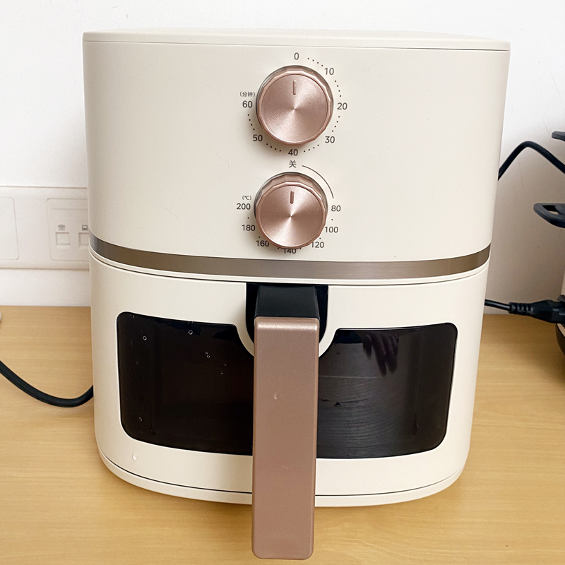 美的空气炸锅家用智能大容量可视免翻面无油空气炸烤箱MF-KZE5089