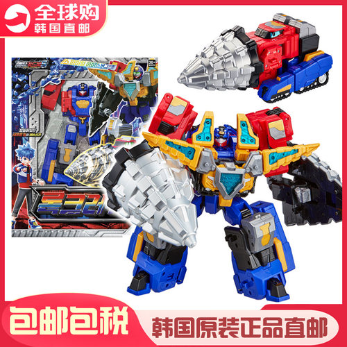 韩国Metal Cardbot S 金属卡炫卡斗士爆炫洛克儿童变形机器人玩具