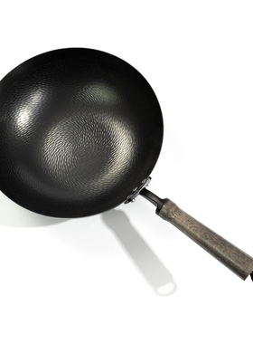 灰色锅柄 熟铁铁锅 32cm