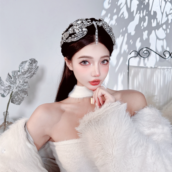 CREAMPP 千金风复古优雅丝绒宽版编织头包脸发饰飞鸟钻饰流苏发箍,饰品/流行首饰/时尚饰品新,发饰,淘宝优惠券,粉丝福利购,淘宝优惠卷