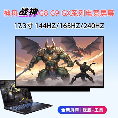 神舟战神 G8 TA7NP DA7NT G10 DA9NT G8R9 G9R9 GX10R9电竞屏幕