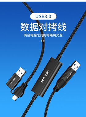 迈拓维矩MT-KD04 02跨屏穿越者2台电脑共用一套鼠标键盘usb共享器