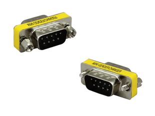 串口转接头9针转9针 DB9针头串口头 COM头 RS232头公对公转换头