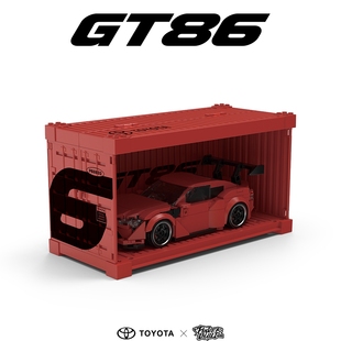 【品铂正品】正版丰田授权GT86汽车积木集装箱拼装玩具车模PB8832
