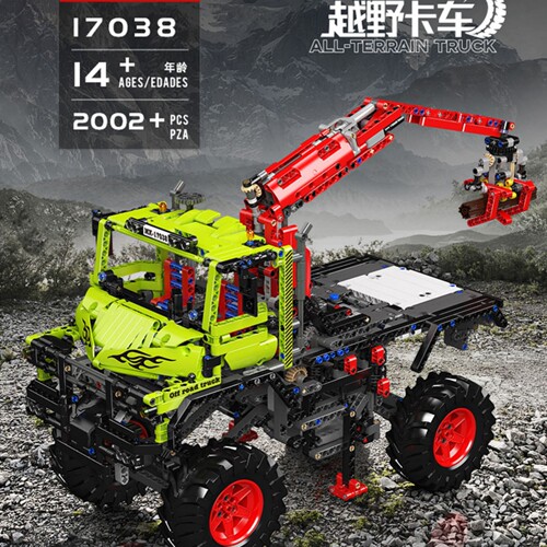 宇星模王越野卡车工程拼装积木