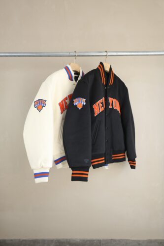 KITH 球队联名款毛巾字母刺绣厚实内夹棉毛呢棒球服夹克外套
