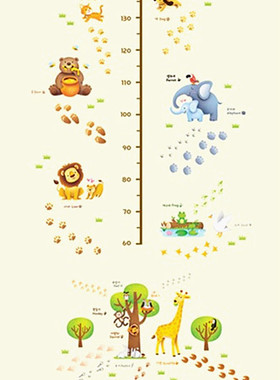 进口身高尺墙贴/瓷砖贴/玻璃门窗贴/冰箱贴画/橱柜家具贴纸/21006