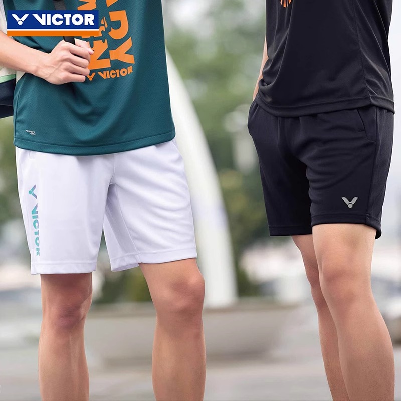 维克多VICTOR胜利羽毛球服短裤男女训练款透气速干运动裤子R50202