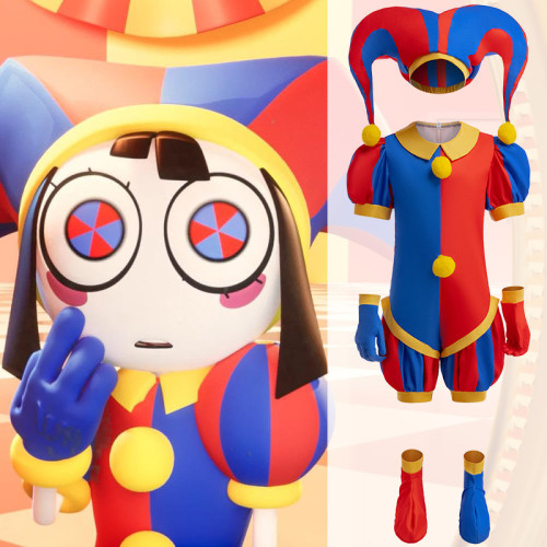 儿童cosplay服装神奇数字马戏团Digital Circus小丑帕姆尼衣服
