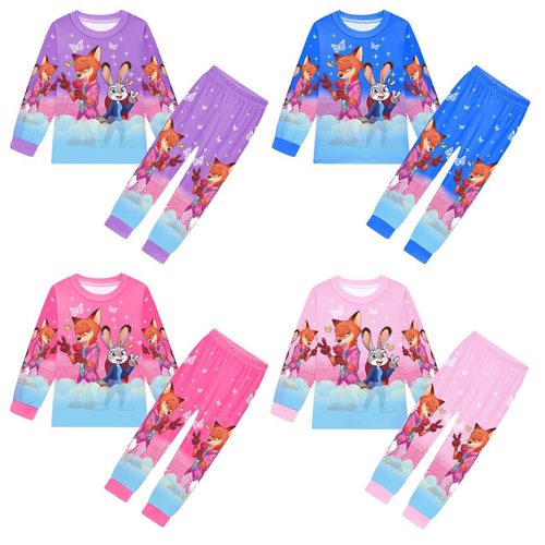 儿童疯狂动物城2 Zootopia 童装家居服春秋儿童睡衣休闲卡通套装