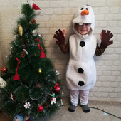 christmas costume Olaf 圣诞costume儿童Frozen cosplay雪人服装