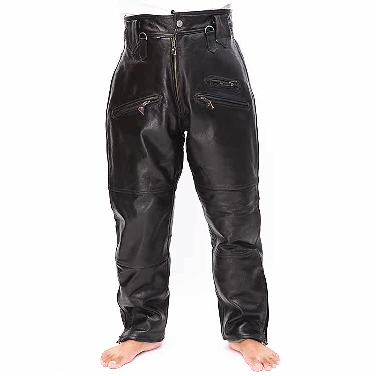 Pantalon cuir homme droit pour hiver - Ref 1491822 Image 1