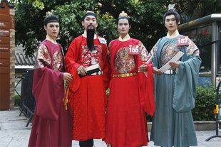 【墨绯汉服】原创汉服男款明制圆领袍补服圆补婚服礼服全套秋冬季